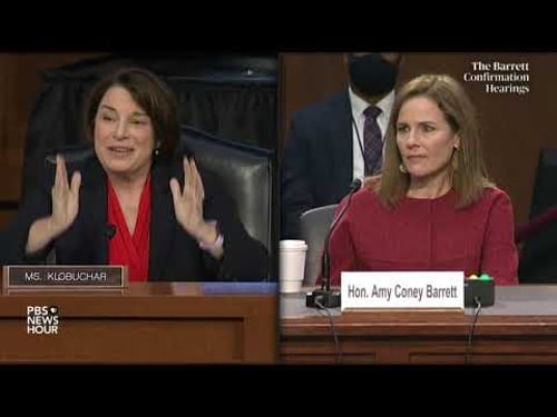 WATCH: Sen. Amy Klobuchar questions Supreme Court nominee Amy Coney Barrett