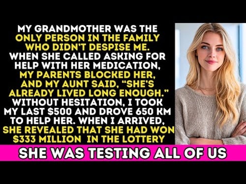 My Family Ignored Grandma's Help Plea — I Used My Last $500, She Won $333M Lottery & Tested Us.