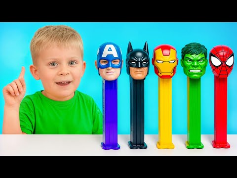 Kids turn into superheroes - Funny toy stories for kids
