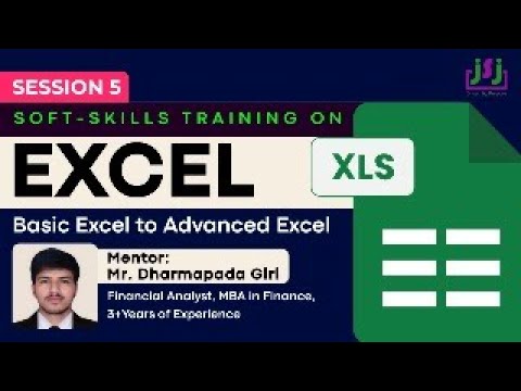 HOW TO USE EXCEL? - BASIC TO ADVANCE | LIVE MENTORING by JSJ CARD | Session5