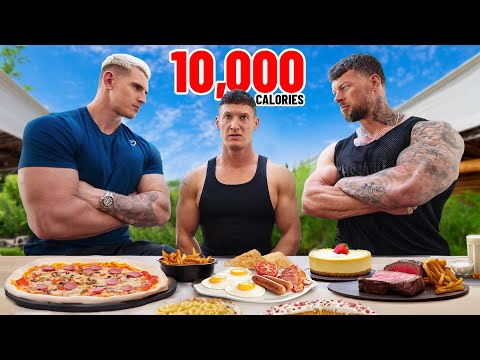 Eating Giant Bodybuilders 10,000 CALORIE Extreme Bulking Diet