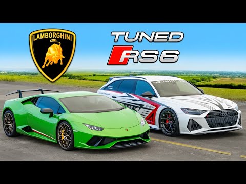 Audi RS6 vs Lamborghini Huracán 😱 Drag Race SHOCKS Everyone!