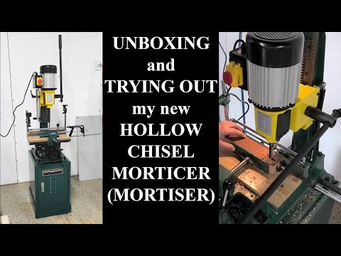 Unboxing and reviewing my new hollow chisel morticer (mortiser)