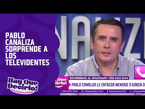 Pablo Canaliza sorprende a los televidentes con su increíble don | Hay Que Decirlo | Canal 13