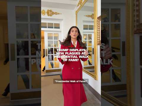 Trump displays new plaques at 'Presidential Walk of Fame'