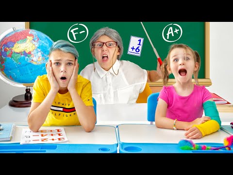 Five Kids show the rules of conduct at school