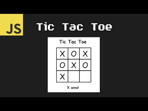 A game of TicTacToe written in JavaScript ⭕