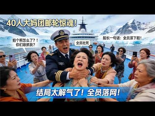 阿拉斯加豪华邮轮惊魂!中国旅行团40人甲板群殴!船长一句话全员社死!领头大妈结局太惨了!