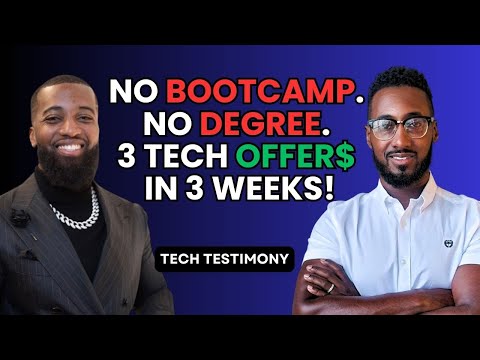 How He Got 3 Tech Offers In 3 Weeks (No Bootcamp or Degree)!
