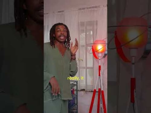 The emotional story behind the Josh Egesi's lamp #africaninteriors #joshegesi