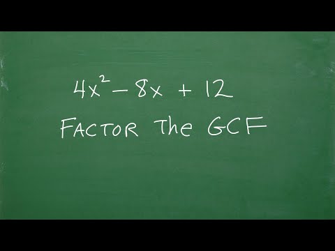 Let’s Factor Out The GCF (Greatest Common Factor) …Step-by-Step…..