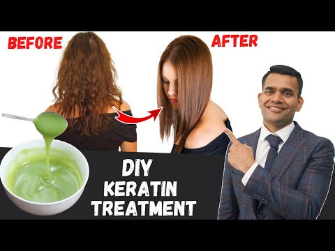 Keratin Treatment at Home For Soft Shiny Fizz Free Hair | Diy Keratin For Smooth Shiny Hair