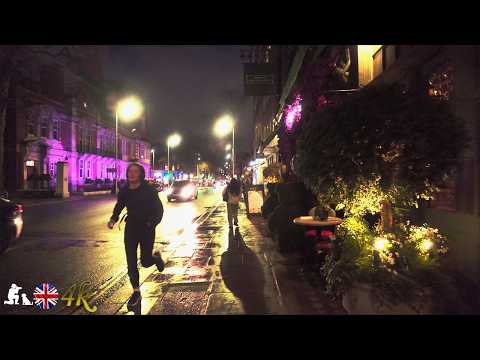 ☔Rainy afternoon walk in London ~ city sound | 4K #asmr