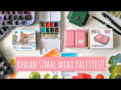 Love At First Sight! Roman Szmal's Mini Urban Sketchers Travel Watercolour Palette: Colour Mixing