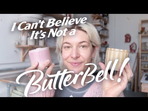 Making a ceramic French butter dish on the pottery wheel