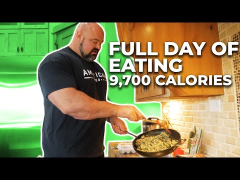 WORLD'S STRONGEST MAN FULL DAY OF EATING | 9,700 CALORIES