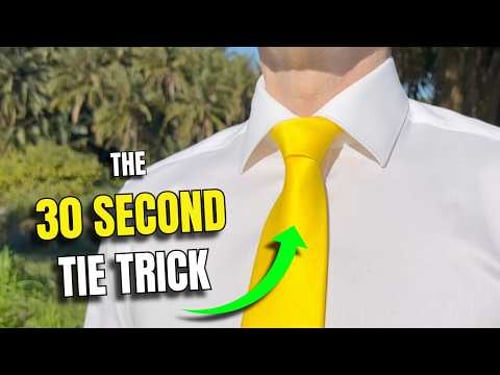 How to Tie a Tie: The 30-Second Trick
