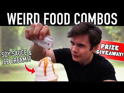 Trying My Subscribers WEIRD FOOD COMBINATIONS | Prize Giveaway