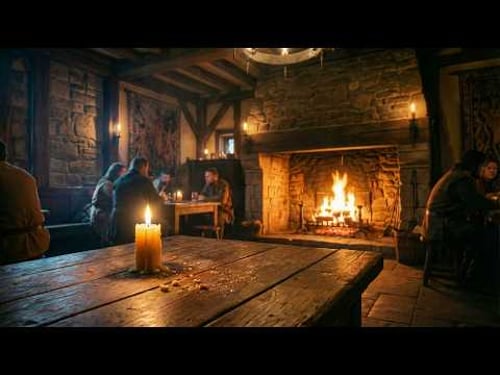 It's raining outside, but the Inn is warm. (Medieval Fantasy Tavern )