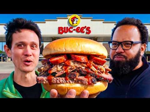 We Tried EVERY Food at the World’s Biggest Gas Station!! (Buc-ee's)