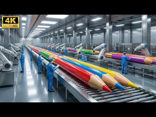 Inside the Colored Pencil Factory – How Premium Pencils Are Made from Raw Pigments (Full Process)