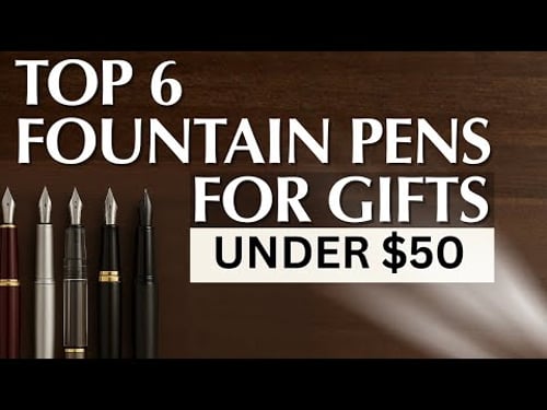 Top 6 Fountain Pens UNDER $50 | Gift Ideas & Pen Collecting