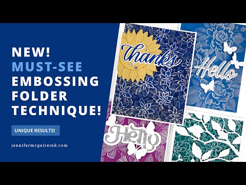 WOW! New MUST-SEE Embossing Folder Technique!