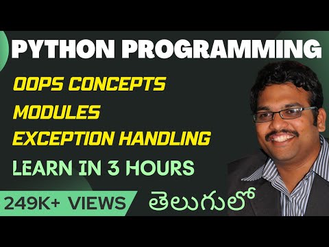 Python OOPs, Modules & Exception Handling in 3 Hours (ΰ°€ΰ±ΰ°²ΰ±ΰ°ΰ±) | Full Course (2025)