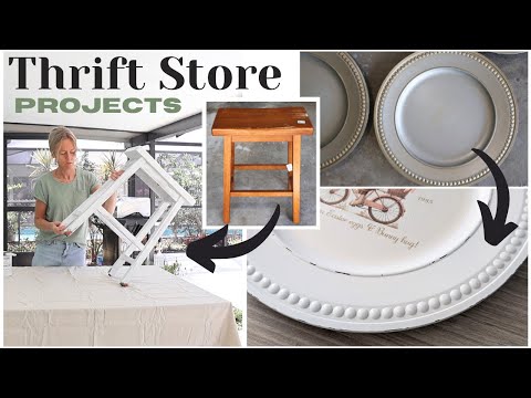 Goodwill Makeovers ~ Thrift Store Projects ~ Thrift Store Home Decor