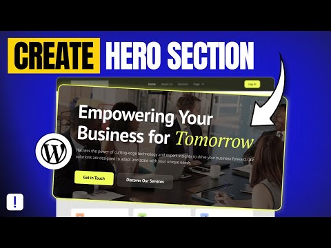 Create Hero Section in WordPress For FREE with Animated Headings