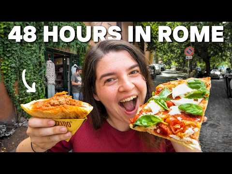 48 hours of Italian street food in ROME - The best pizza, carbonara, gelato & more!