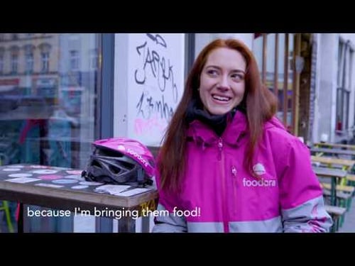 Meet Sofia. Join foodora today.