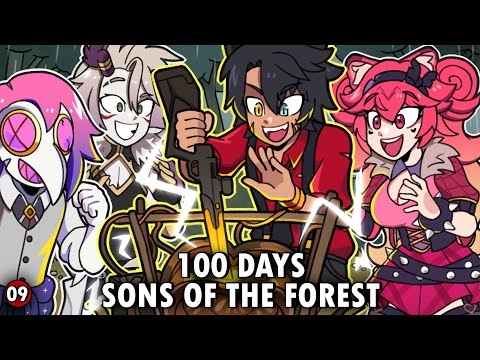 🔴100 Days Sons of the Forest with @LeizuShen @LunariaEN @Taiga_Chama DAY 81 TO 90