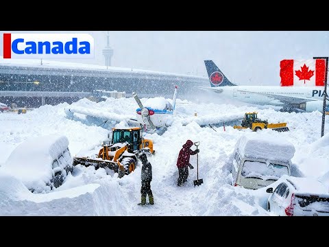 Winter Chaos in Canada !❄️ Toronto Hit by Historic Snow Storm, Homes & Cars Buried in Ontario