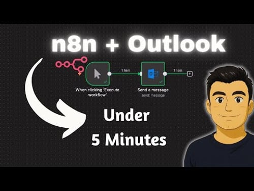 How to connect n8n Local with Outlook Email Service? Step-by-step for Beginners (Under 5 minutes)