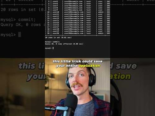Underated database trick #database #sql #mysql #webdevelopment #programming #coding