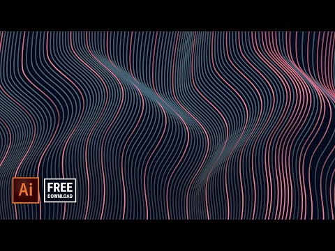 3D Dynamic Wavy Line Effect | illustrator tutorial