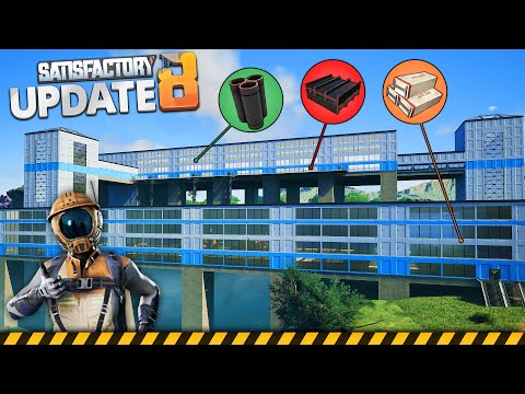EASY STEEL Foundry in SATISFACTORY Update 8 - Let's Play