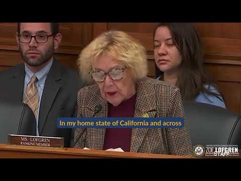 Ranking Member Lofgren Stresses the Importance of NOAA's Weather Satellites