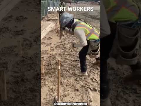 SMART WORKERS TRICKS | Hard Tips daily #shorts #short #construction