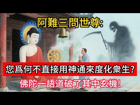 阿難三問世尊:您爲何不直接用神通來度化衆生?佛陀一語道破了其中玄機!#佛學 #正能量 #菩提解脫道 #佛教文化 #佛教故事 #人生感悟