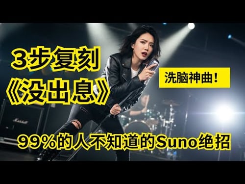 爆火神曲《没出息》刷屏了,我却用AI做出了自己的版本 | Suno+NanoBanana+即梦 3步实操,普通人也能复刻 | 99%的人不知道的Suno Cover终极技巧