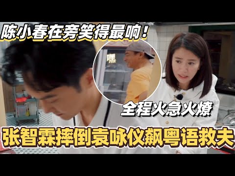 张智霖摔倒袁咏仪飙粤语救夫!全程火急火燎 陈小春在旁笑得最响!#陈小春 #张智霖 #林晓峰 #谢天华 #袁咏仪 #应采儿 #大湾仔的夜