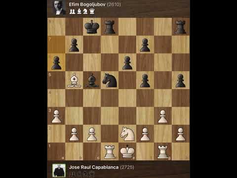Capablanca vs Bogoljubov • New York - USA, 1924
