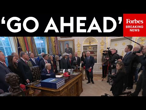 BREAKING: Trump Takes Reporters' Questions After House Passes Bill To End The Government Shutdown