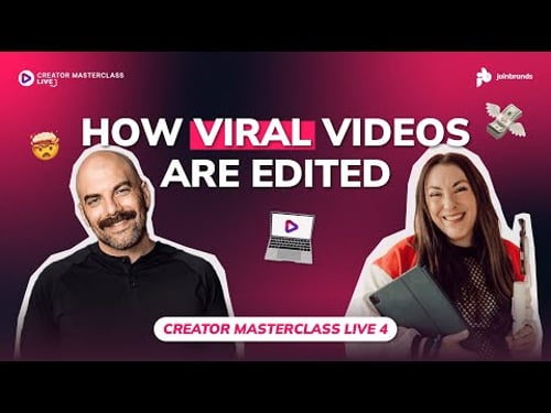 Masterclass #4 - Editing for Virality: Cuts, Transitions, Sound Design & Timing