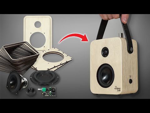 Portable Bluetooth Speaker Build Using 24 Plywood Layers