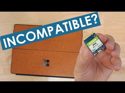 Will it crash my Surface Pro 8? Kioxia BG4 PCIe 4.0 SSD replacement