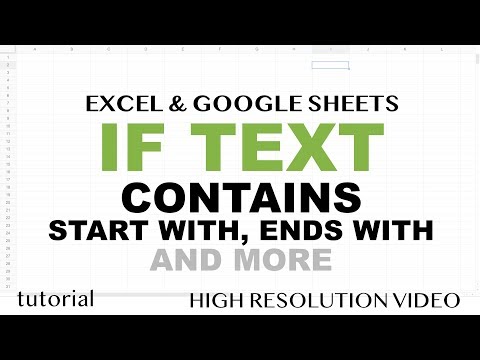 If Text Contains Word - Excel & Google Sheets