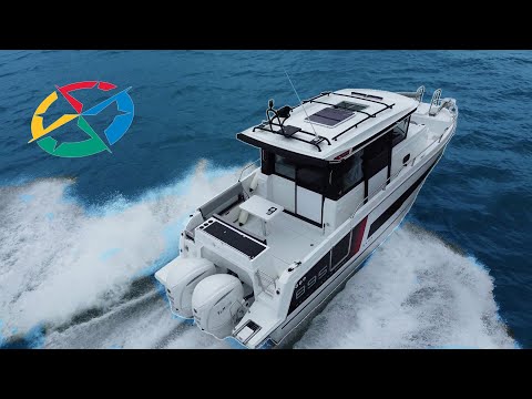 Jeanneau Merry Fisher 895 Sport - Series 2 - walkaround tour + sea test + drone footage